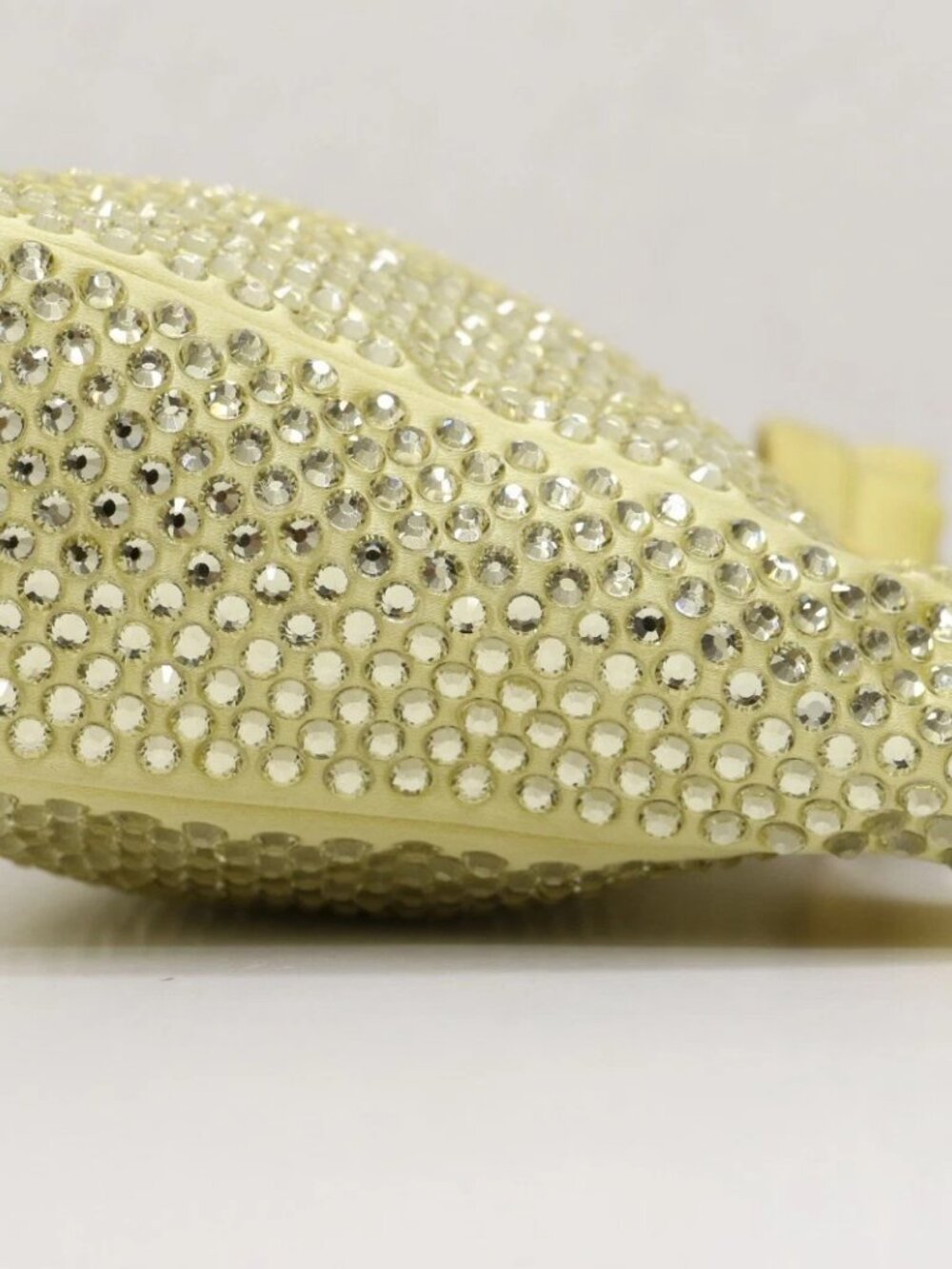 PRADA Re-Edition 2000 Yellow Crystal Nylon Shoulder Top Handle Mini Hobo Bag - Picture 11 of 15